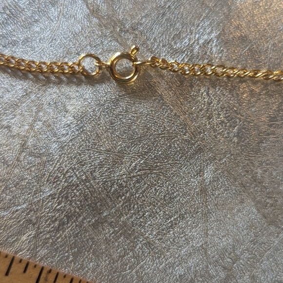 Vintage Goldtone Leaf Necklace 12 " Fall, Autumn, Nature, Tree - Picture 5 of 7